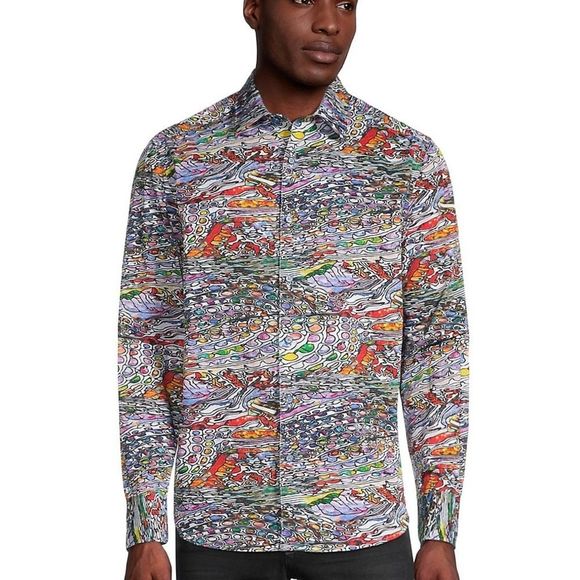 Robert Graham Other - NWOT Robert Graham Pascal Print Abstract Button Down Shirt Sz 2XL